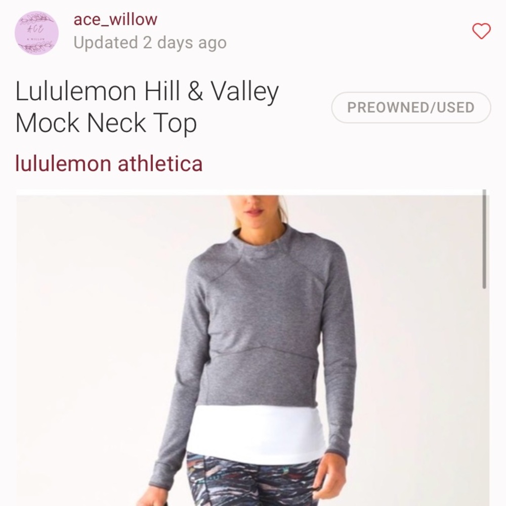 Hill & valley mock neck crop top